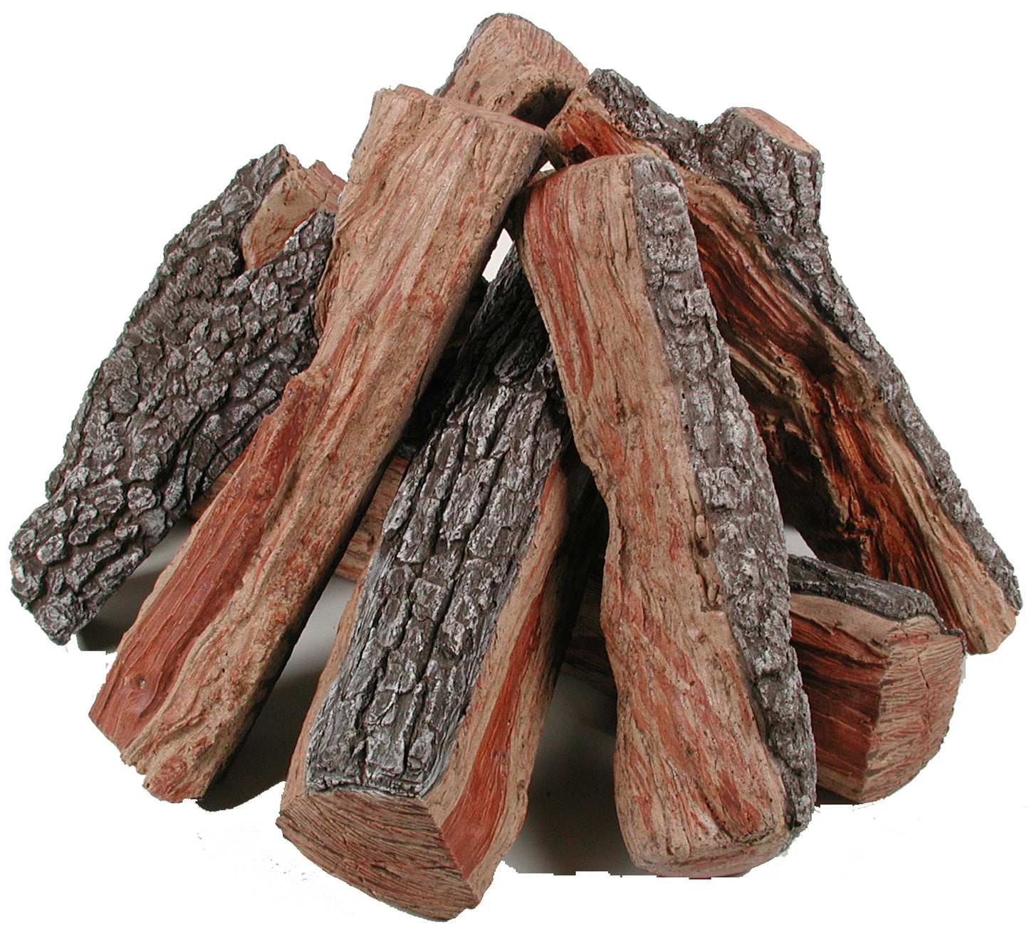 Bark/Split FirePit Log Stacks