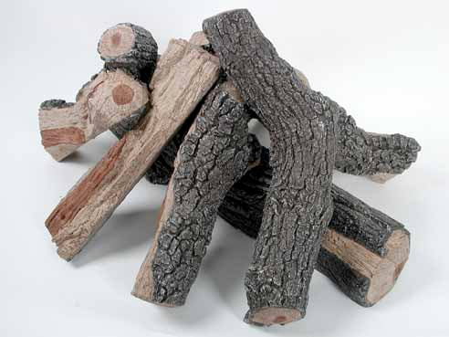 Bark/Split FirePit Log Stacks